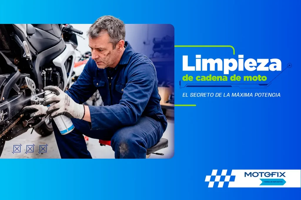 Limpieza de cadena de moto: técnica experta para durabilidad