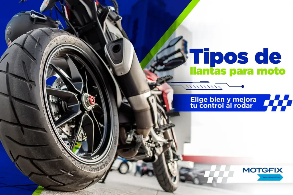 Tipos de llantas para moto: ¿cuál es más segura?