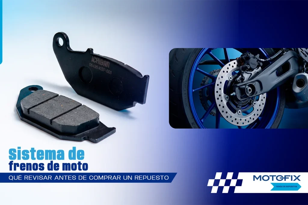 Sistema de frenos de moto: qué revisar antes de comprar un repuesto