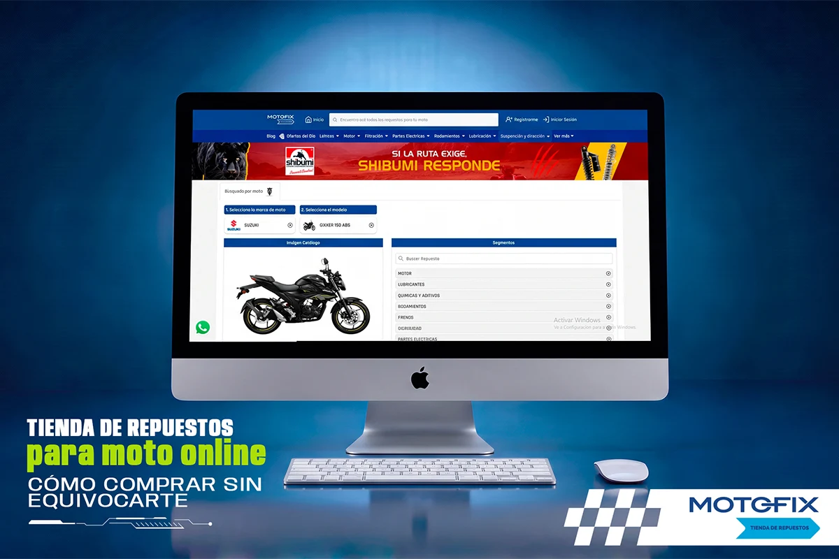 Tienda de repuestos para moto online: cómo comprar sin equivocarte
